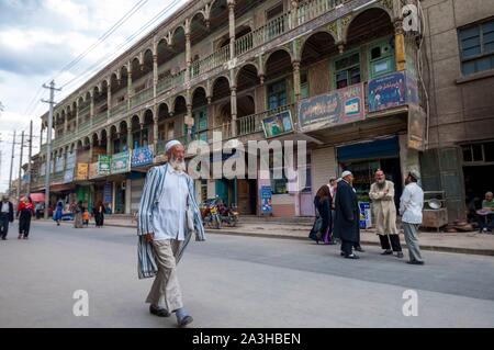 La Chine, région autonome du Xinjiang, Kashgar, vieux centre historique Banque D'Images