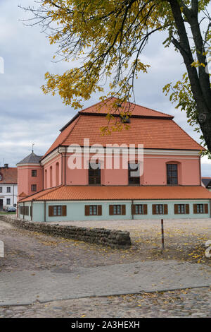 Grande Synagogue à Tykocin / Tiktin (Pologne) après la restauration. Deuxième plus grande synagogue de Pologne créé en 1642. Banque D'Images