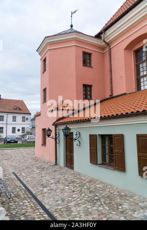 Grande Synagogue à Tykocin / Tiktin (Pologne) après la restauration. Deuxième plus grande synagogue de Pologne créé en 1642. Banque D'Images