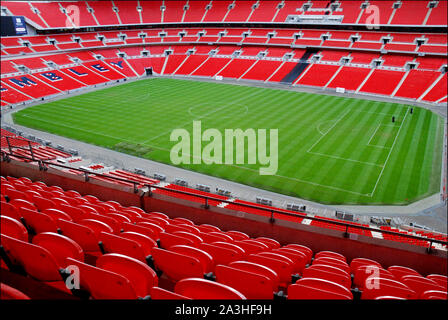 Le stade de Wembley, Londres, Angleterre, Royaume-Uni Banque D'Images