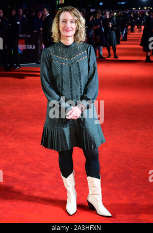 Le directeur du festival BFI Tricia Tuttle assistant à la première européenne de Knives Out, qui a eu lieu dans le cadre de la BFI London Film Festival 2019, à l'odéon Luxe, Leicester Square à Londres. Banque D'Images