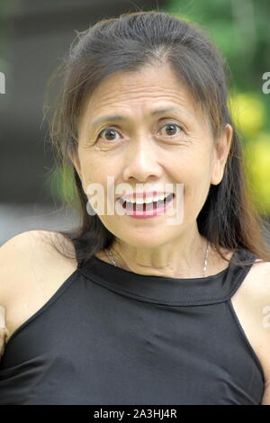 Une Happy Grandmother Banque D'Images