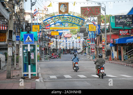 À quelques rues de Pattaya en Thaïlande. Banque D'Images