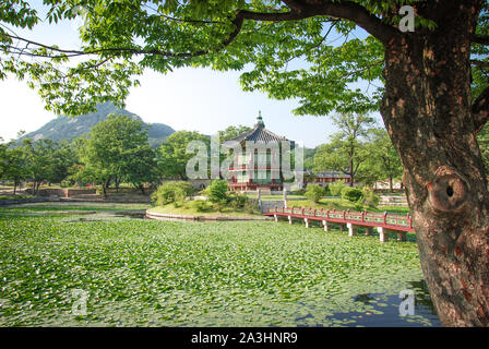 Temple de Bongeunsa Seoul Banque D'Images