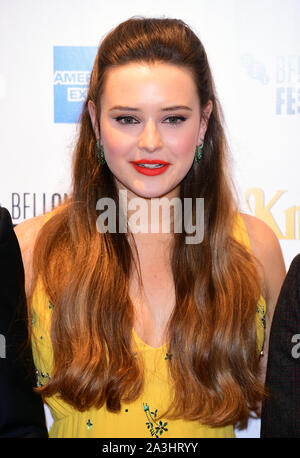 Katherine Langford et Ana de Armas participant à la première européenne de Knives Out, qui a eu lieu dans le cadre de la BFI London Film Festival 2019, à l'odéon Luxe, Leicester Square à Londres. Banque D'Images