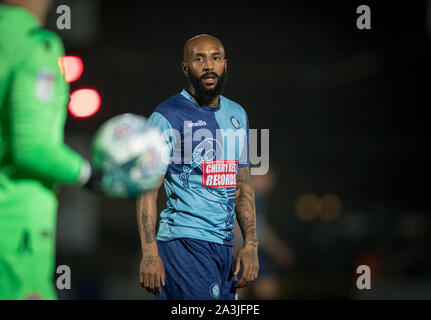 High Wycombe, Royaume-Uni. 05Th Oct, 2019. Josh Parker de Wycombe Wanderers pendant le match entre le trophée Leasing.com Wycombe Wanderers et Stevenage à Adams Park, High Wycombe, en Angleterre, le 8 octobre 2019. Photo par Andy Rowland. Credit : premier Media Images/Alamy Live News Banque D'Images