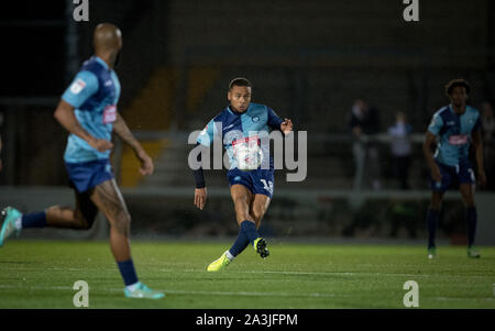 High Wycombe, Royaume-Uni. 05Th Oct, 2019. Curtis Thompson de Wycombe Wanderers pendant le match entre le trophée Leasing.com Wycombe Wanderers et Stevenage à Adams Park, High Wycombe, en Angleterre, le 8 octobre 2019. Photo par Andy Rowland. Credit : premier Media Images/Alamy Live News Banque D'Images