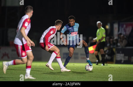 High Wycombe, Royaume-Uni. 05Th Oct, 2019. Jamie Mascoll de Wycombe Wanderers pendant le match entre le trophée Leasing.com Wycombe Wanderers et Stevenage à Adams Park, High Wycombe, en Angleterre, le 8 octobre 2019. Photo par Andy Rowland. Credit : premier Media Images/Alamy Live News Banque D'Images