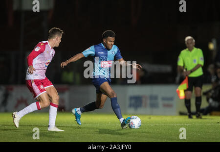 High Wycombe, Royaume-Uni. 05Th Oct, 2019. Jamie Mascoll de Wycombe Wanderers pendant le match entre le trophée Leasing.com Wycombe Wanderers et Stevenage à Adams Park, High Wycombe, en Angleterre, le 8 octobre 2019. Photo par Andy Rowland. Credit : premier Media Images/Alamy Live News Banque D'Images