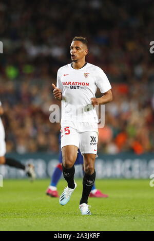 Barcelone, Espagne. 6 octobre, 2019. Fernando (Sevilla) Football/soccer : "La Liga espagnole Santander' match entre le FC Barcelone 4-0 FC Séville au Camp Nou à Barcelone, Espagne . Credit : Mutsu Kawamori/AFLO/Alamy Live News Banque D'Images