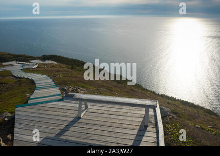 Le sentier Skyline à Cape Breton Highlands National Park, sur la Piste Cabot, Nouvelle-Écosse Banque D'Images