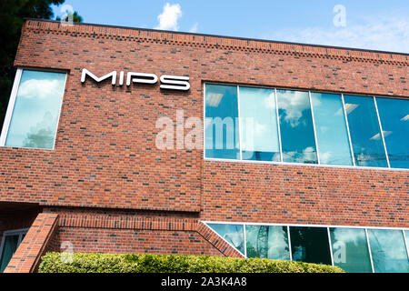 Sep 16, 2019 Santa Clara / CA / USA - siège de MIPS dans Silicon Valley ; MIPS Technologies, Inc fournit des architectures de processeur et noyaux pour les chiffres Banque D'Images