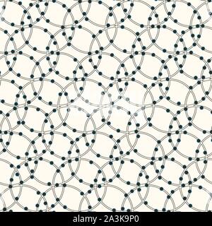 Motif en noir et blanc. Texture moderne abstrait avec des cercles et des points. Vector illustration. Illustration de Vecteur