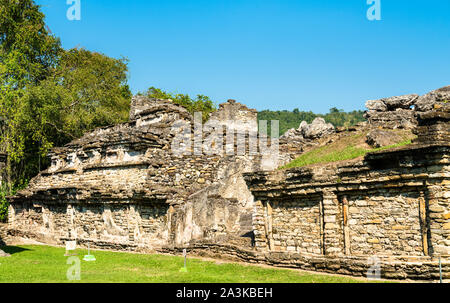 Ruines à El Tajin, un site archéologique précolombien dans le sud du Mexique Banque D'Images