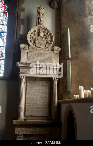 Jean Hawten Memorial, Saint Pierre et Saint Paul Church, Swalcliffe, Oxfordshire, England, UK Banque D'Images