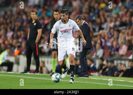 Barcelone, Espagne. 6 octobre, 2019. Nolito (Sevilla) Football/soccer : "La Liga espagnole Santander' match entre le FC Barcelone 4-0 FC Séville au Camp Nou à Barcelone, Espagne . Credit : Mutsu Kawamori/AFLO/Alamy Live News Banque D'Images