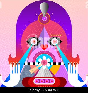 Résumé vecteur conception pyramidale. Illustration de l'art visuel moderne. Illustration de Vecteur