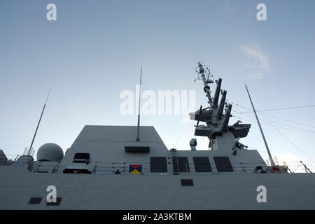 Italia : nef della Marina Militare a Salerno, 29 settembre 2019. Banque D'Images