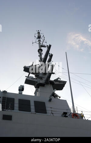 Italia : nef della Marina Militare a Salerno, 29 settembre 2019. Banque D'Images