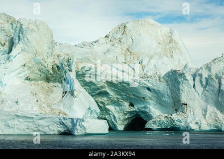 Icebergs dans la baie de Disco (Groenland) - photo d'une mer Banque D'Images