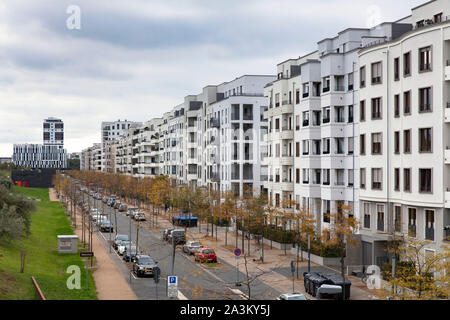 Maisons sur Toulouser Allee, Quartier Central, district de Derendorf, Düsseldorf, Rhénanie du Nord-Westphalie, Allemagne. An der Allee Toulouser Haeuser im quar Banque D'Images