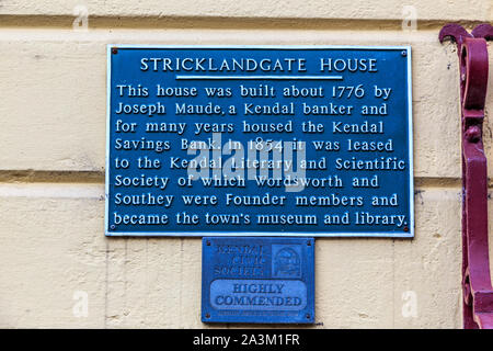 Le centre-ville de Kendal, parc national de lake District, Cumbria, England, UK go Banque D'Images