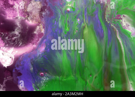 Peinture colorée se répand l'arrière-plan. Banque D'Images