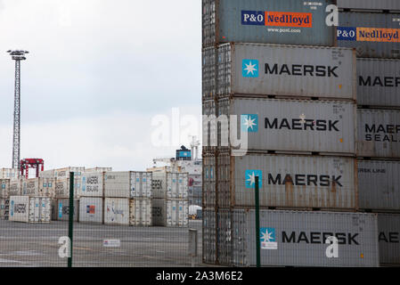 Port de Bremerhaven, ville hanséatique libre de Brême, Allemagne, Europe