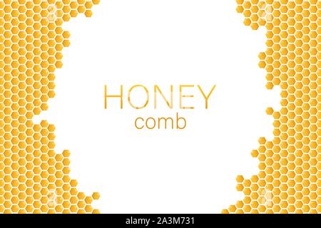 Miel miel monochrome pattern. Stock Vector illustration. Illustration de Vecteur