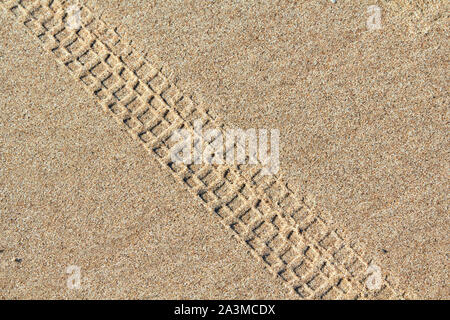 Les pistes cyclables sur un sable en été, abstract background Banque D'Images