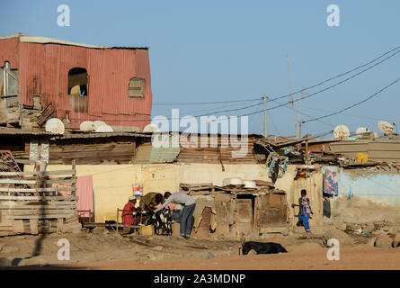 La ville de Djibouti, slum / DSCHIBUTI, Slum Banque D'Images