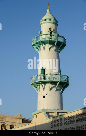 DJIBOUTI , Djibouti, minaret de mosquée Hamoudi dans old town / DSCHIBUTI, Dschibuti Stadt, Hamoudi Moschee in der Altstadt Banque D'Images