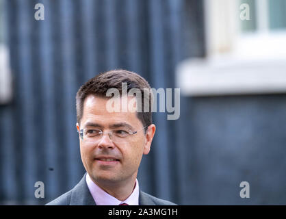 Octobre 2019 London UK 9e réunions à Downing Street, Londres James Brokenshire, ancien Ministre du Gouvernement, feuilles 10 Downing Street Ian Crédit DavidsonAlamy Live News Banque D'Images