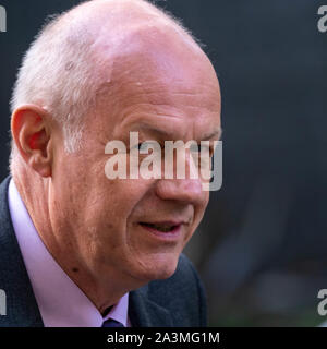 Octobre 2019 London UK 9e réunions à Downing Street, London Damian Green ancien ministre du gouvernement, feuilles 10 Downing Street, Ian GreenCredit DavidsonAlamy Live News Banque D'Images