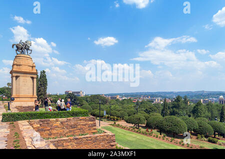 Vue depuis le centre-ville de bâtiments de l'Union européenne plus de Pretoria, Gauteng, Afrique du Sud Banque D'Images