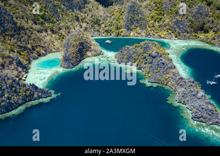 Paysage spectaculaire de l'île de Coron aux Philippines Banque D'Images