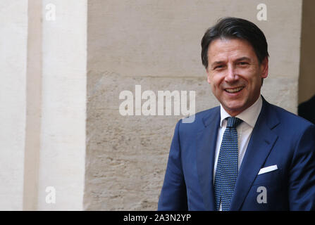 Rome, Italie. 09Th Oct, 2019. Rome, le premier ministre, M. Giuseppe Conte rencontre le Secrétaire général de l'OTAN sur la photo : Jens Stoltenberg, Giuseppe Conte : Crédit Photo Agency indépendante/Alamy Live News Banque D'Images