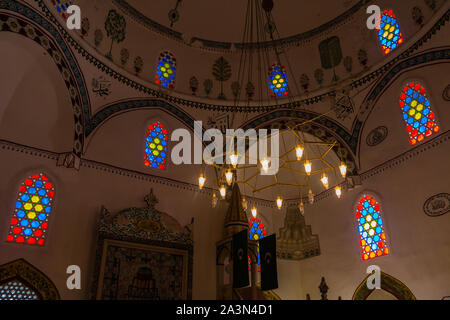 Une photo de l'intérieur de la mosquée Koski Mehmed-Pasha, à Mostar. Banque D'Images