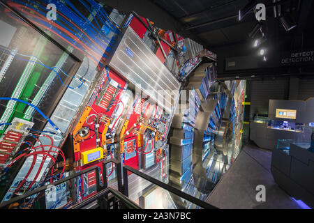 CERN, Genève, Suisse. L'Organisation européenne pour la recherche nucléaire, l'un des plus grands centres de recherche scientifique au monde. Banque D'Images