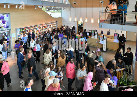 Inauguration de la bibliothèque Hunters Point, New York, USA - 24 Sep 2019 Banque D'Images