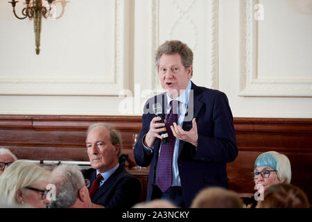 Andrew Lownie au déjeuner littéraire Oldie ; 08/10/19 Banque D'Images