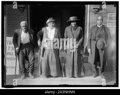 Les esclaves de la réunion. LEWIS MARTIN, l'âge 100 MARTHA ELIZABETH BANKS, l'âge 104 AMY WARE, l'âge 103 REV. S.P. DREW, né libre Banque D'Images