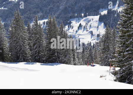 Davos et Klosters Ski de montagne Madrisa 2019 Banque D'Images