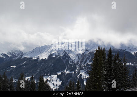 Davos et Klosters Ski de montagne Madrisa 2019 Banque D'Images