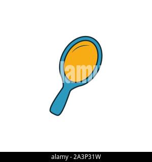 L'icône de miroir. Contours remplis creative elemet du salon de coiffure collection d'icônes. Icône miroir Premium pour l'interface utilisateur, ux, apps, logiciels et des infographies Illustration de Vecteur