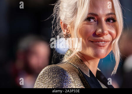 Pixie Lott participant à la cupidité Première européenne dans le cadre de la BFI London Film Festival 2019 qui a eu lieu à l'odéon Luxe, Leicester Square à Londres. PA Photo. Photo date : mercredi 9 octobre 2019. Crédit photo doit se lire : fil PA Banque D'Images