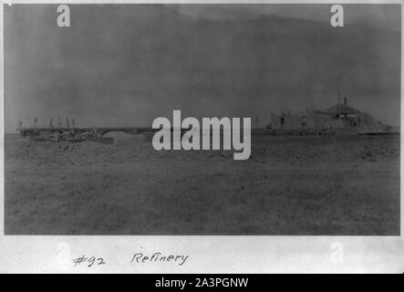 Spindletop, Beaumont, Port Arthur, et environs, Texas - raffinerie de pétrole de l'industrie : Banque D'Images