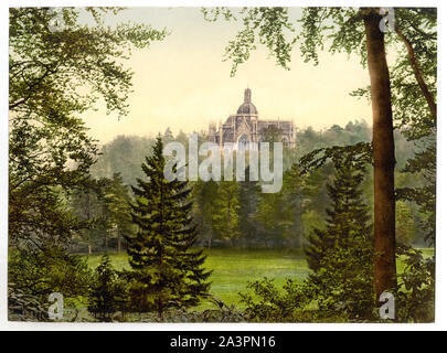 St Michael's Abbey, FARNBOROUGH, Angleterre fait partie de : vues sur les îles Britanniques, dans l'Photochrom collection imprimée. Banque D'Images