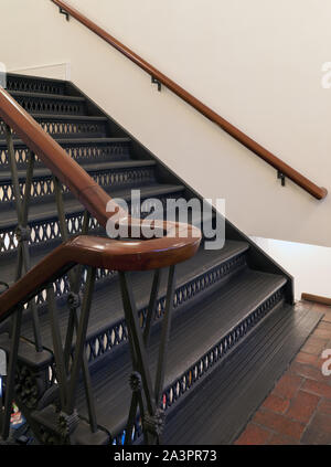 Escalier à l'United States Trade Representative's Bâtiment lève-vitre, Washington, D.C. Banque D'Images