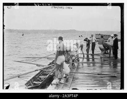 L'équipage de l'Université de Stanford, Hudson River, New York, près de Poughkeepsie Banque D'Images